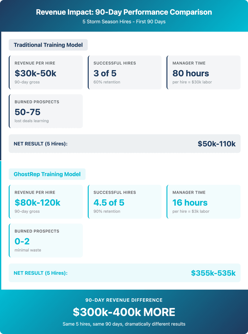 fast track roofing sales training for storm season
