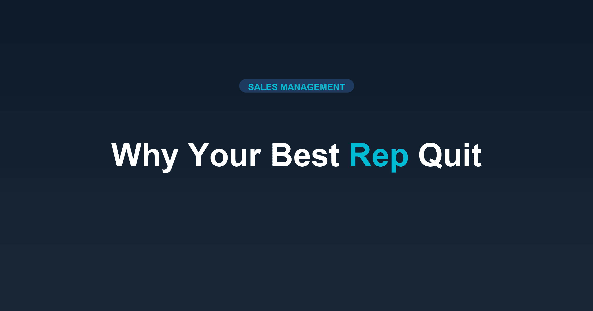 Why Your Best Roofing Rep Quit (And How to Prevent It)